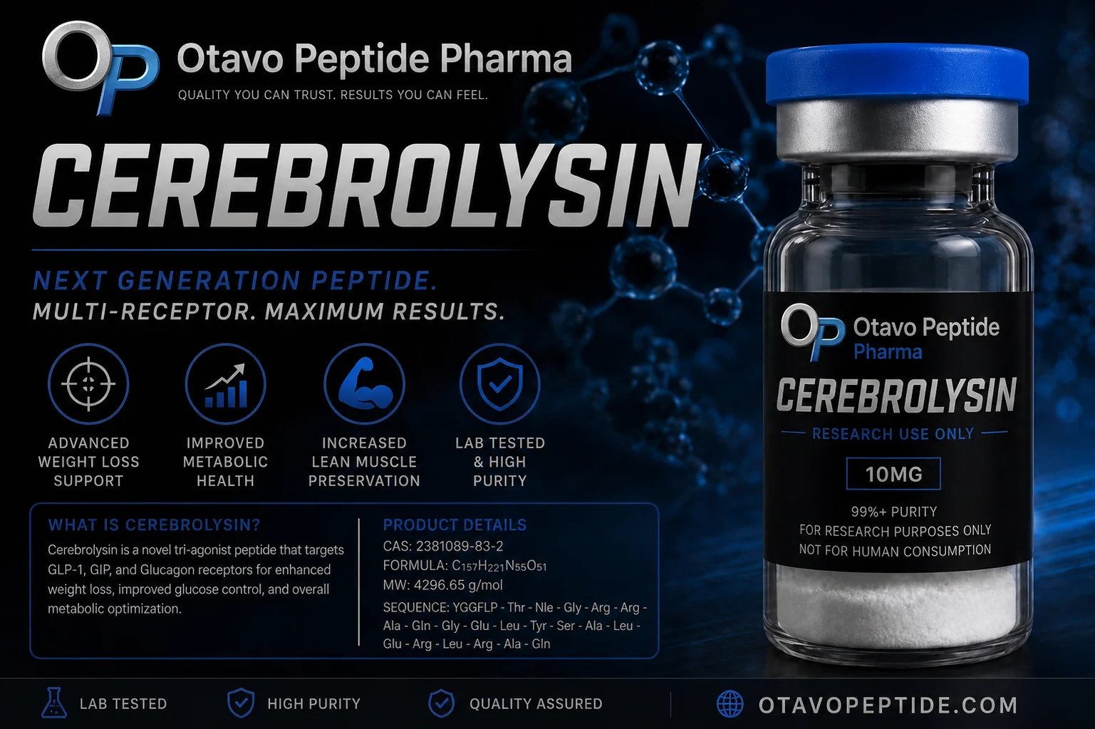 Cerebrolysin research peptide