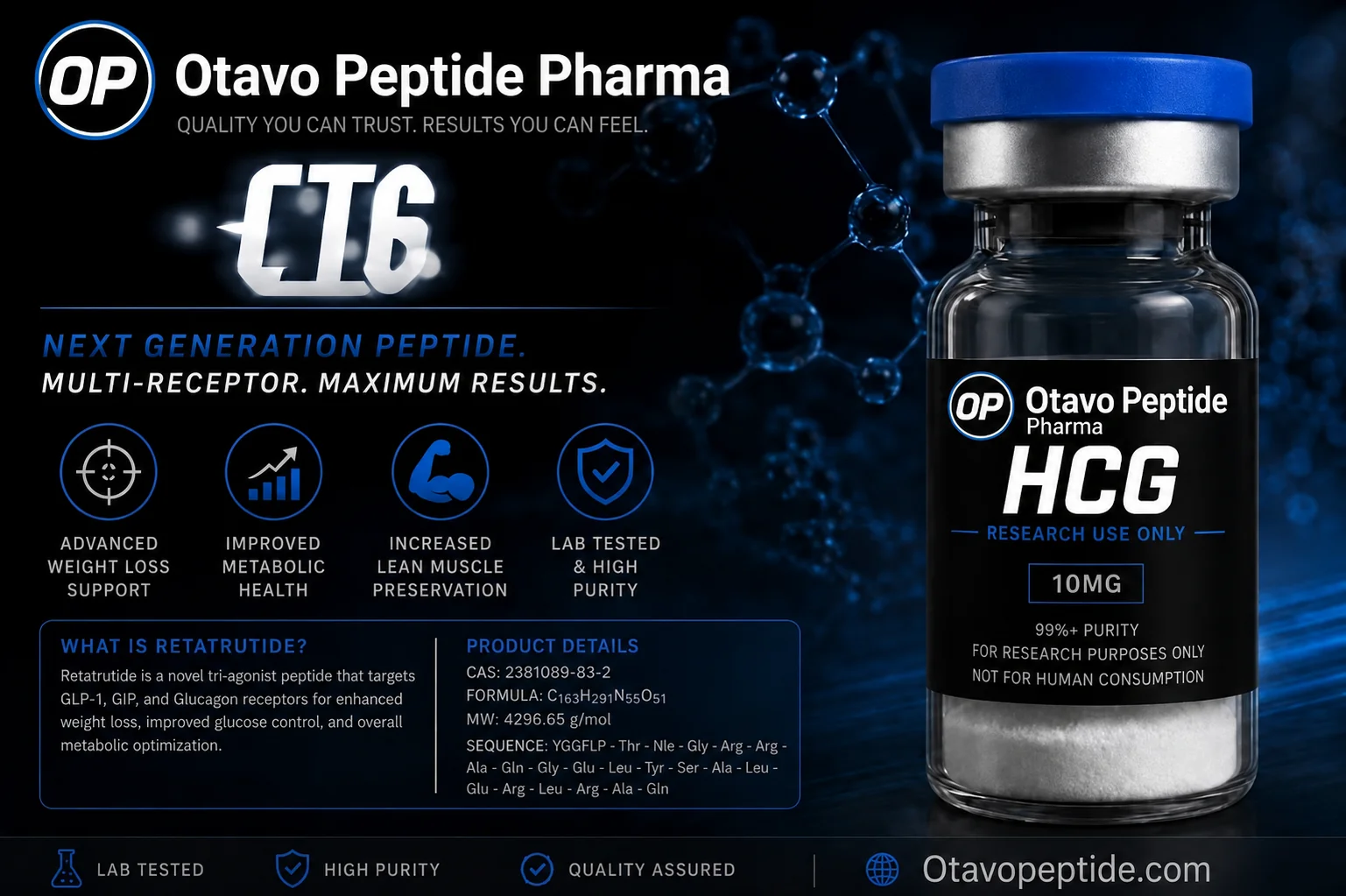 Human Chorionic Gonadotropin (HCG) research peptide