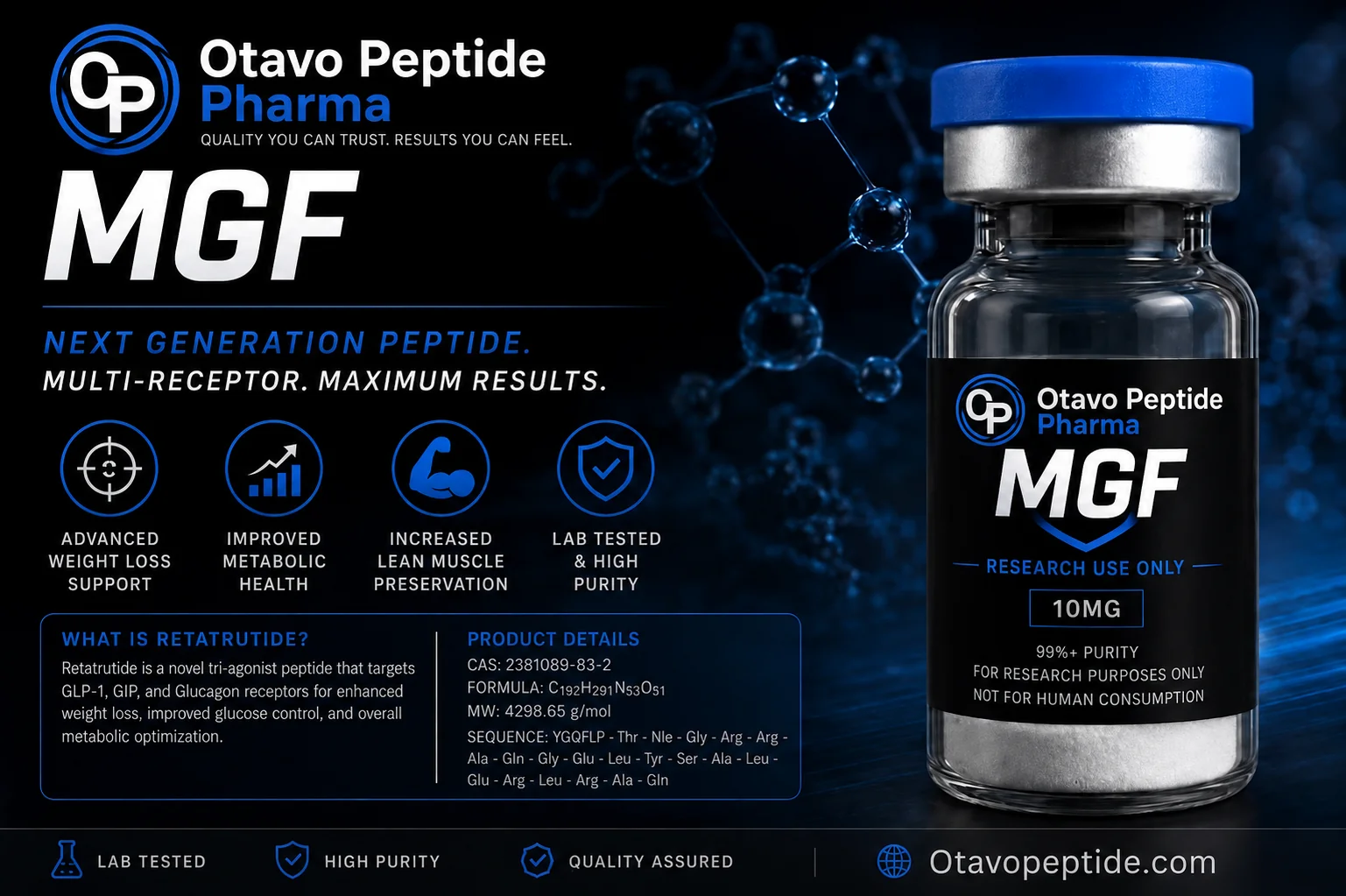 Mechano Growth Factor (MGF) research peptide