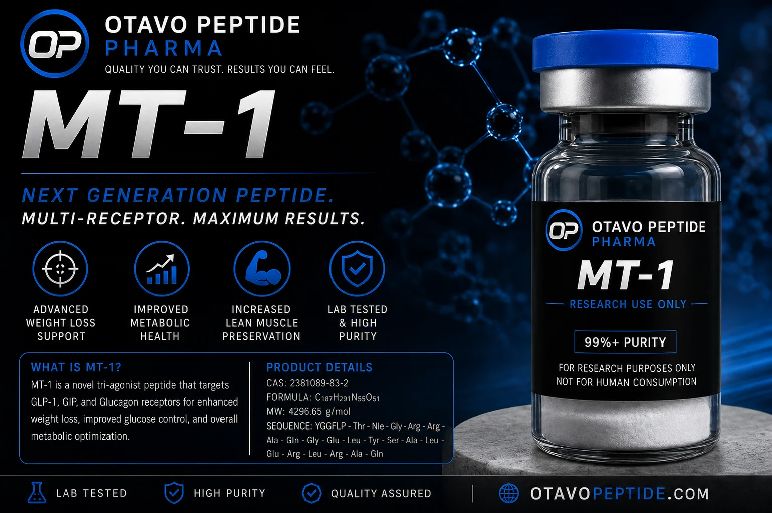Melanotan-1 (MT-1) research peptide