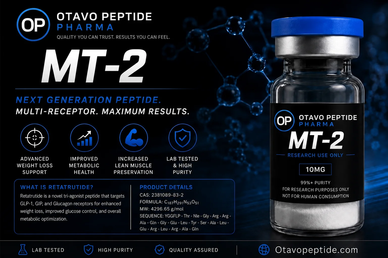 Melanotan II Acetate (MT-2) research peptide
